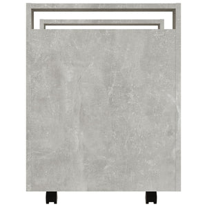 Γραφείο Τρόλεϊ Γκρι Σκυρ. 60x45x60 εκ. από Επεξεργασμένο Ξύλο