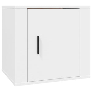 Κομοδίνα 2 τεμ. Λευκά 50x39x47 εκ.
