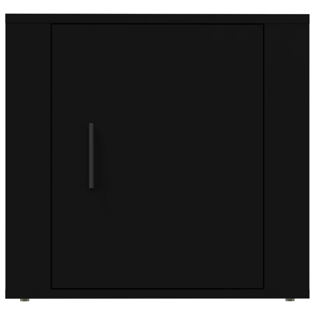 Κομοδίνα 2 τεμ. Μαύρα 50 x 39 x 47 εκ.