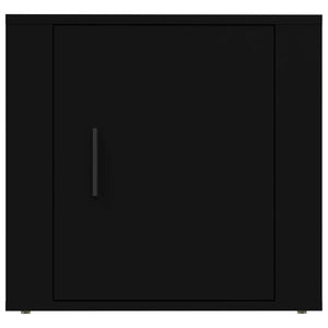 Κομοδίνα 2 τεμ. Μαύρα 50 x 39 x 47 εκ.