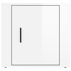 Κομοδίνα Γυαλιστερό Λευκό 50 x 39 x 47 εκ.