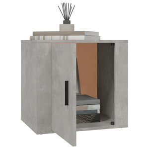 Κομοδίνα Γκρι Σκυροδέματος 50x39x47 εκ.