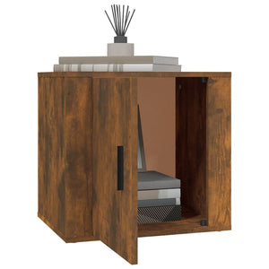 Κομοδίνα 2 τεμ. Καπνιστή Δρυς 50x39x47 εκ.