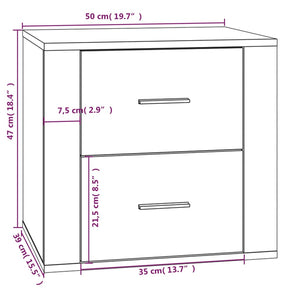 Κομοδίνο Λευκό 50 x 39 x 47 εκ. - Pakobazaar