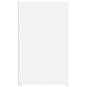 Κομοδίνο Λευκό 50 x 36 x 60 εκ. από Επεξεργασμένο Ξύλο