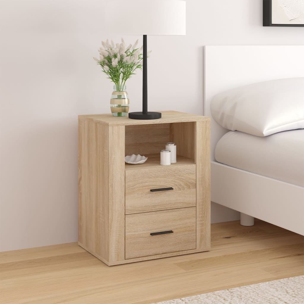 Κομοδίνο Sonoma Δρυς 50x36x60 εκ. από Επεξεργασμένο Ξύλο - Pakobazaar