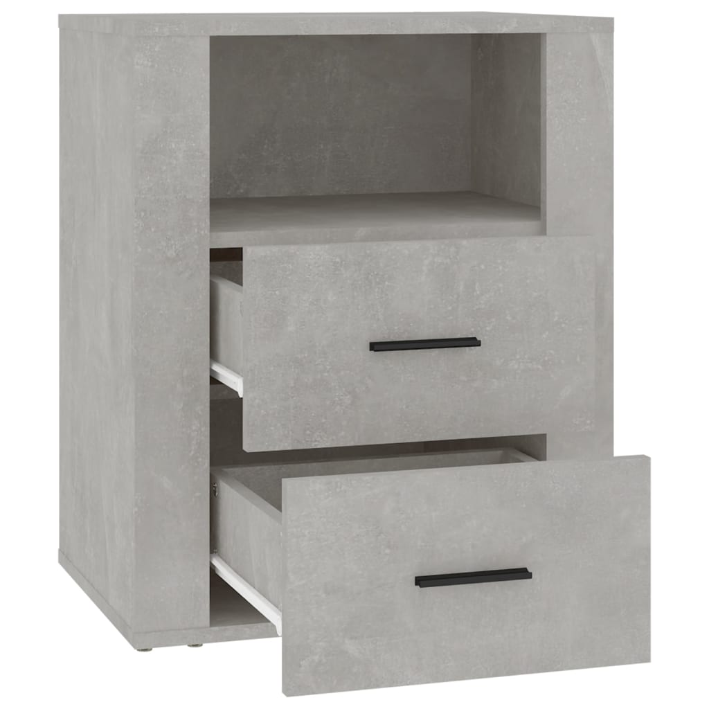 Κομοδίνο Γκρι Σκυρ. 50 x 36 x 60 εκ. από Επεξεργασμένο Ξύλο - Pakobazaar