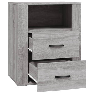 Κομοδίνο Γκρι Sonoma 50x36x60 εκ. από Επεξεργασμένο Ξύλο - Pakobazaar