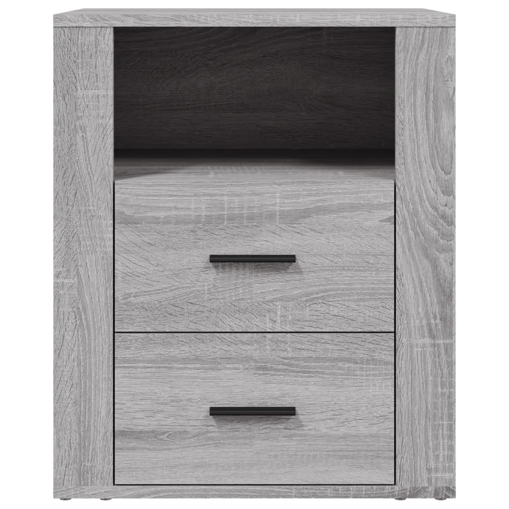 Κομοδίνο Γκρι Sonoma 50x36x60 εκ. από Επεξεργασμένο Ξύλο - Pakobazaar