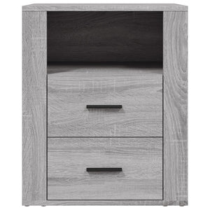 Κομοδίνο Γκρι Sonoma 50x36x60 εκ. από Επεξεργασμένο Ξύλο - Pakobazaar