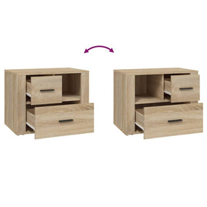 Κομοδίνο Sonoma Δρυς 60 x 36 x 45 εκ. από Επεξεργασμένο Ξύλο - Pakobazaar