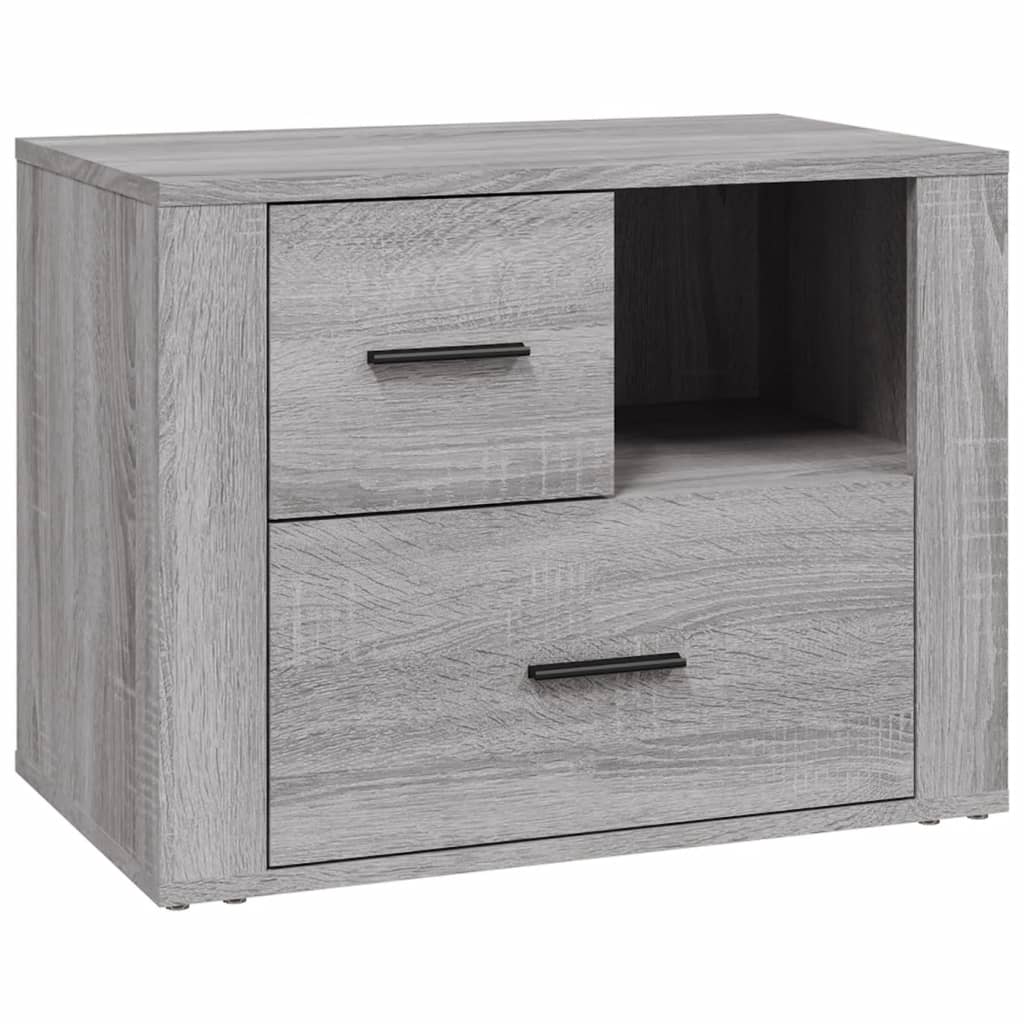 Κομοδίνο Γκρι Sonoma 60x36x45 εκ. από Επεξεργασμένο Ξύλο