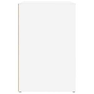 Παπουτσοθήκη Λευκή 130 x 35 x 54 εκ. από Επεξεργασμένο Ξύλο