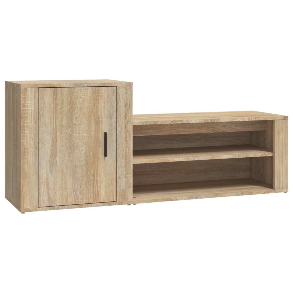 Παπουτσοθήκη Sonoma Δρυς 130x35x54 εκ. από Επεξεργασμένο Ξύλο