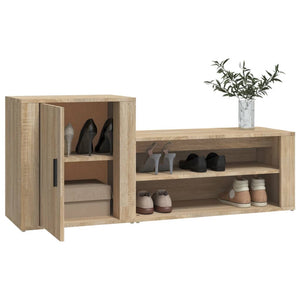 Παπουτσοθήκη Sonoma Δρυς 130x35x54 εκ. από Επεξεργασμένο Ξύλο