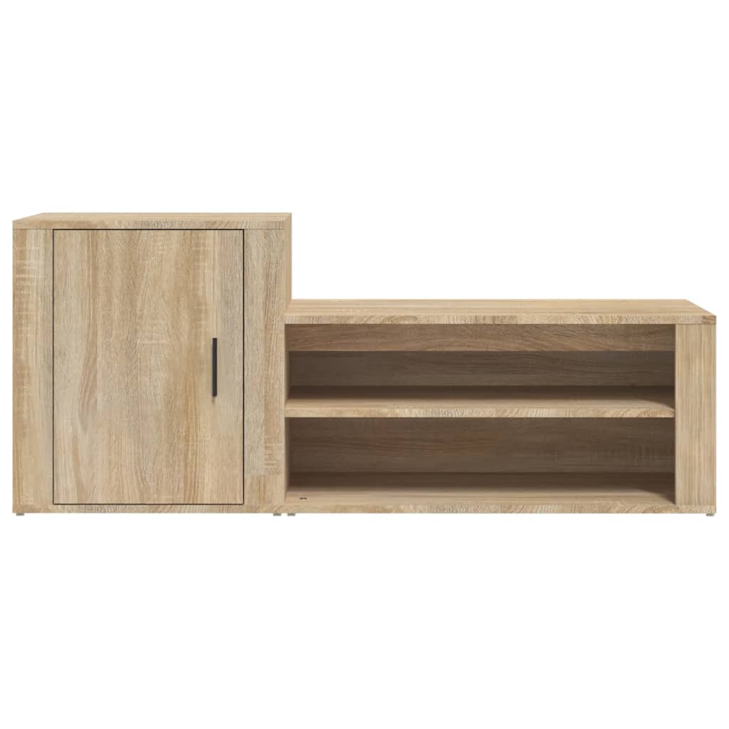 Παπουτσοθήκη Sonoma Δρυς 130x35x54 εκ. από Επεξεργασμένο Ξύλο