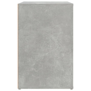 Παπουτσοθήκη Γκρι Σκυροδέματος 130x35x54 εκ. Επεξεργασμένο Ξύλο