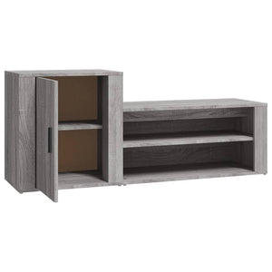 Παπουτσοθήκη Γκρι Sonoma 130x35x54 εκ. από Επεξεργασμένο Ξύλο
