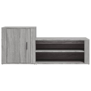 Παπουτσοθήκη Γκρι Sonoma 130x35x54 εκ. από Επεξεργασμένο Ξύλο