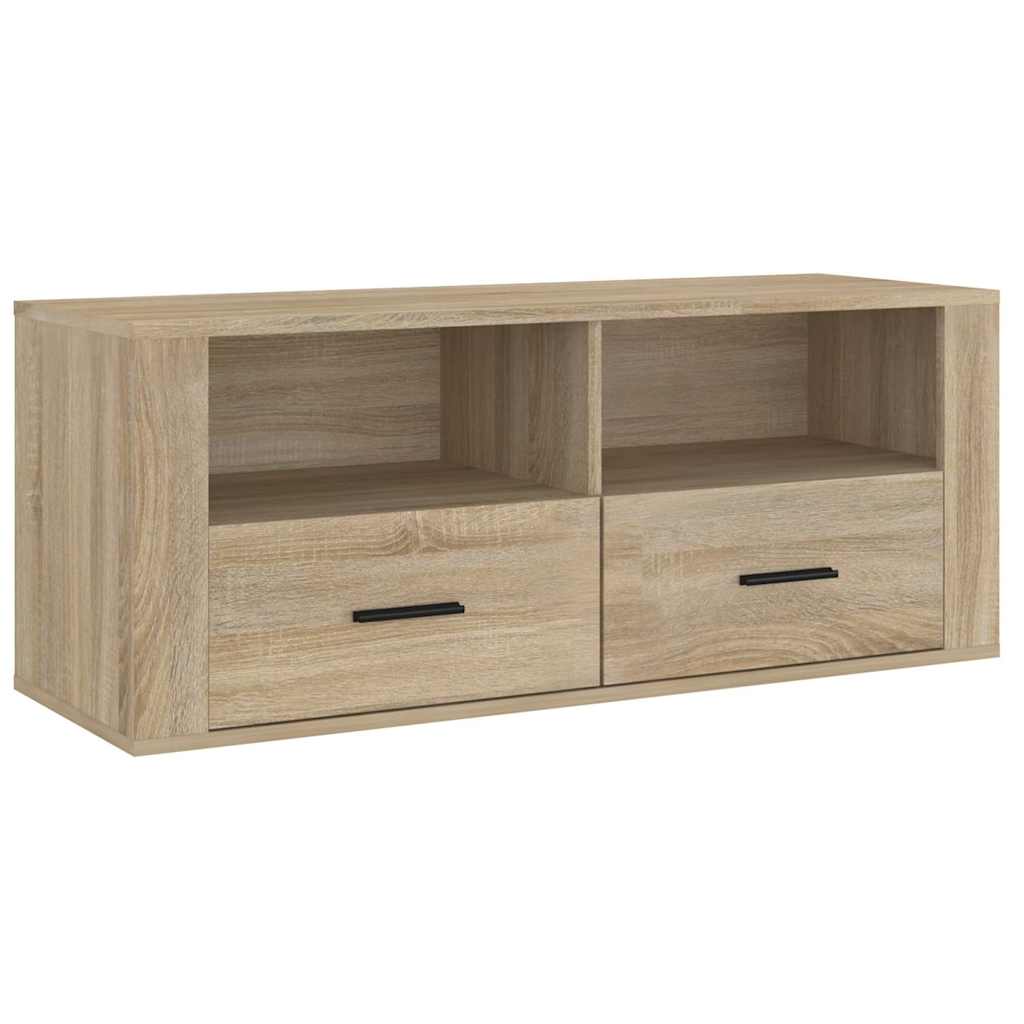 Έπιπλο Τηλεόρασης Sonoma Δρυς 100x35x40 εκ. Επεξ. Ξύλο - Pakobazaar