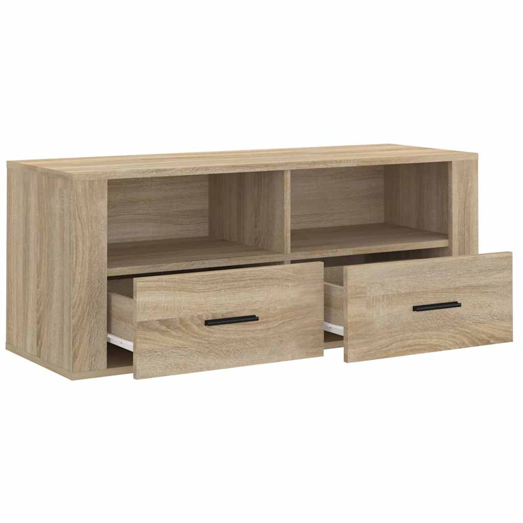 Έπιπλο Τηλεόρασης Sonoma Δρυς 100x35x40 εκ. Επεξ. Ξύλο - Pakobazaar