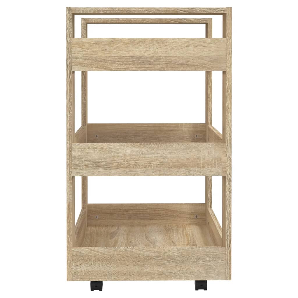 Τρόλεϊ Κουζίνας Sonoma δρυς 60x45x80 εκ. από Επεξεργασμένο Ξύλο