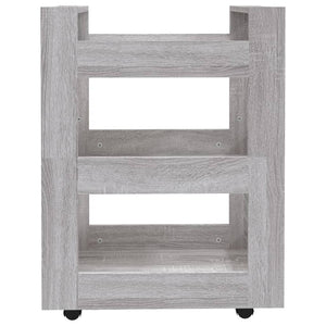 Τρόλεϊ Κουζίνας Sonoma Γκρι 60x45x80 εκ. από Επεξεργασμένο Ξύλο - Pakobazaar