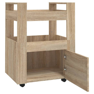 Τρόλεϊ Κουζίνας Sonoma δρυς 60x45x80 εκ. από Επεξεργασμένο Ξύλο
