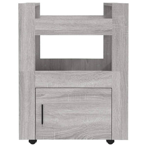 Τρόλεϊ Κουζίνας Sonoma Γκρι 60x45x80 εκ. από Επεξεργασμένο Ξύλο - Pakobazaar