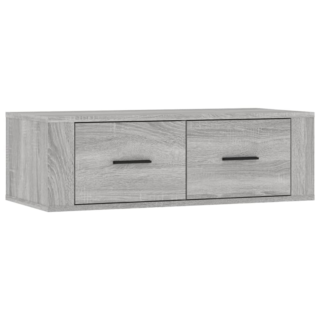 Έπιπλο Τηλεόρασης Κρεμαστό Γκρι Sonoma 80x36x25 εκ. Επεξ. Ξύλο