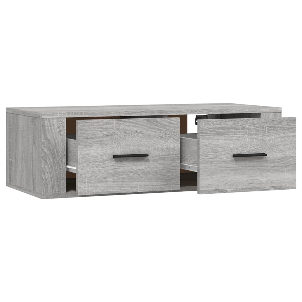 Έπιπλο Τηλεόρασης Κρεμαστό Γκρι Sonoma 80x36x25 εκ. Επεξ. Ξύλο