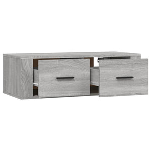 Έπιπλο Τηλεόρασης Κρεμαστό Γκρι Sonoma 80x36x25 εκ. Επεξ. Ξύλο