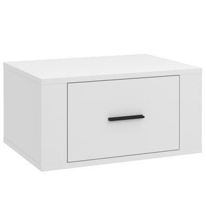 Κομοδίνα Επιτοίχια 2 τεμ. Λευκά 50x36x25 εκ.