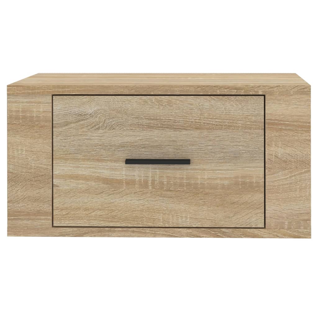 Κομοδίνα Επιτοίχια 2 τεμ. Sonoma Δρυς 50x36x25 εκ. - Pakobazaar