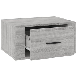 Κομοδίνα Επιτοίχια Γκρι Sonoma 50x36x25 εκ.