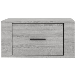 Κομοδίνα Επιτοίχια Γκρι Sonoma 50x36x25 εκ.