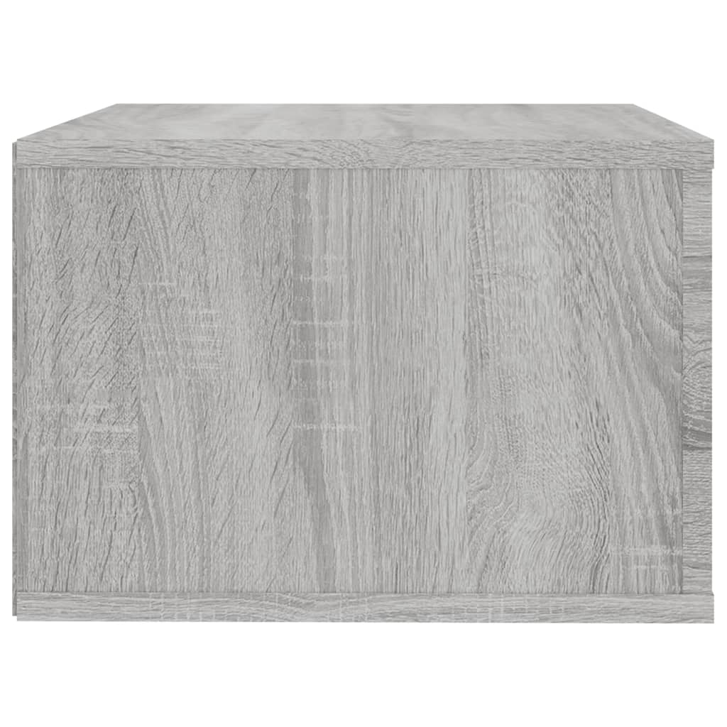 Κομοδίνα Επιτοίχια Γκρι Sonoma 50x36x25 εκ.