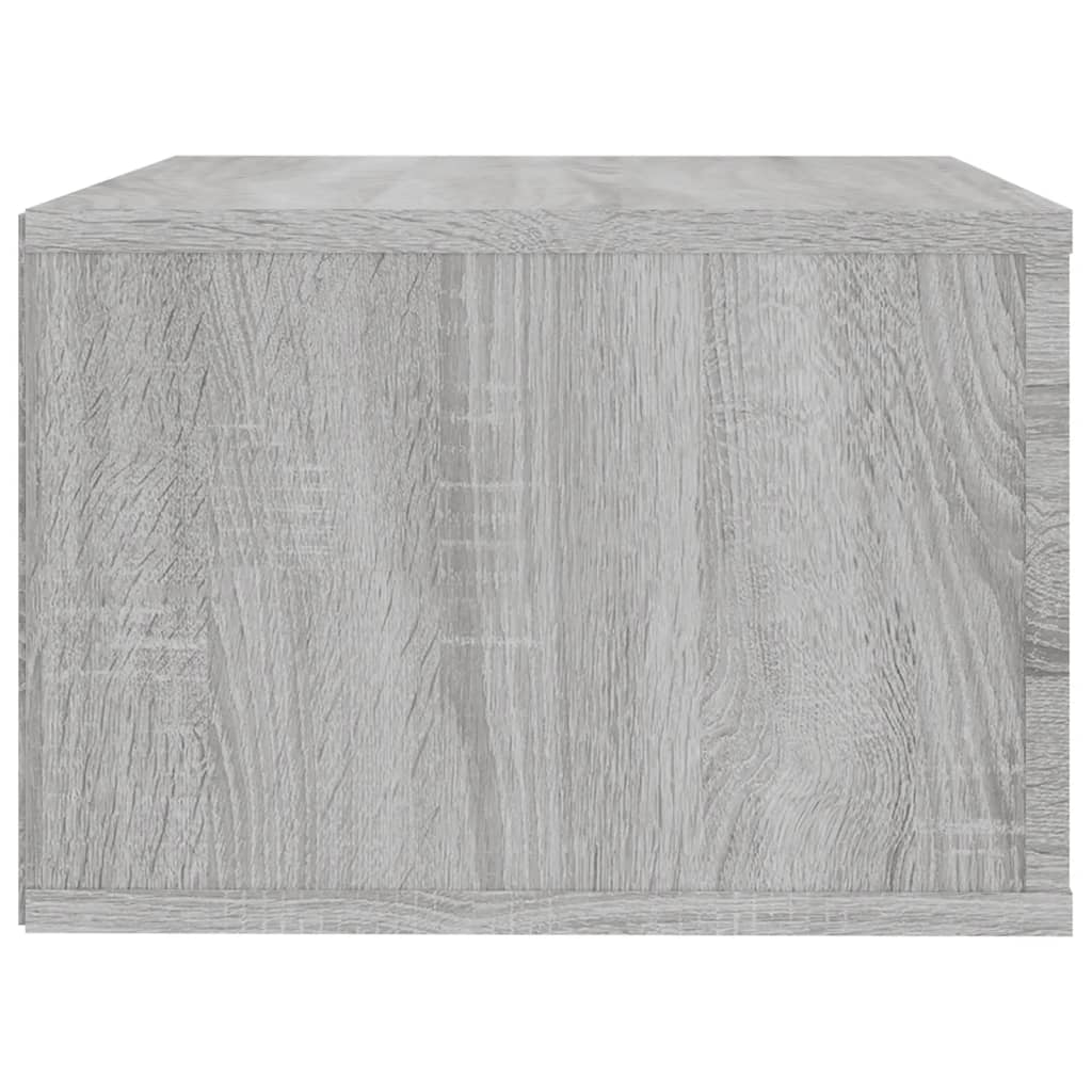 Κομοδίνα Επιτοίχια 2 τεμ. Γκρι Sonoma 50x36x25 εκ. - Pakobazaar