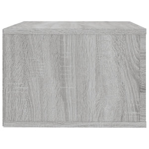 Κομοδίνα Επιτοίχια 2 τεμ. Γκρι Sonoma 50x36x25 εκ. - Pakobazaar