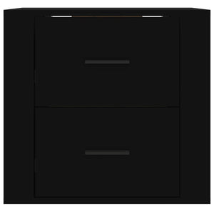 Κομοδίνο Επιτοίχιο Μαύρα 50 x 36 x47 εκ.