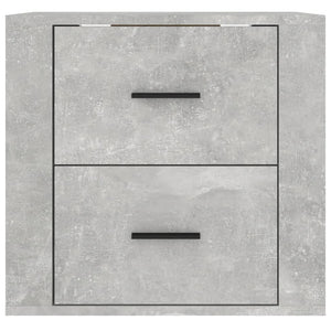 Κομοδίνο Επιτοίχιο Γκρι Σκυροδέματος 50x36x47 εκ.