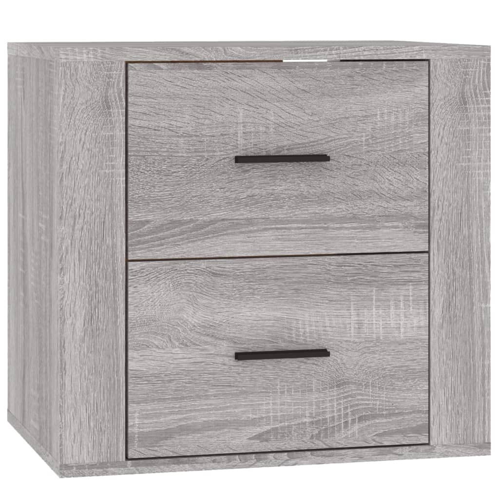 Κομοδίνα Επιτοίχια Γκρι Sonoma 50x36x47 εκ. - Pakobazaar
