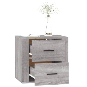 Κομοδίνα Επιτοίχια Γκρι Sonoma 50x36x47 εκ. - Pakobazaar