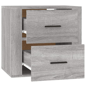 Κομοδίνα Επιτοίχια Γκρι Sonoma 50x36x47 εκ. - Pakobazaar