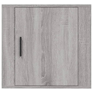 Κομοδίνα Επιτοίχια 2 τεμ. Γκρι Sonoma 50x30x47 εκ.