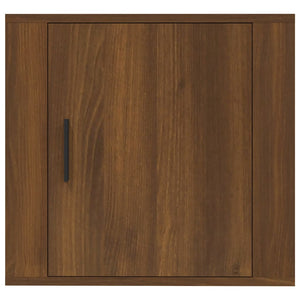 Κομοδίνο Επιτοίχιο Καφέ Δρυς 50x30x47 εκ. - Pakobazaar