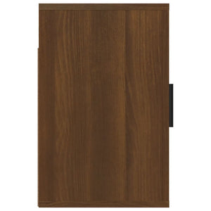 Κομοδίνο Επιτοίχιο Καφέ Δρυς 50x30x47 εκ. - Pakobazaar