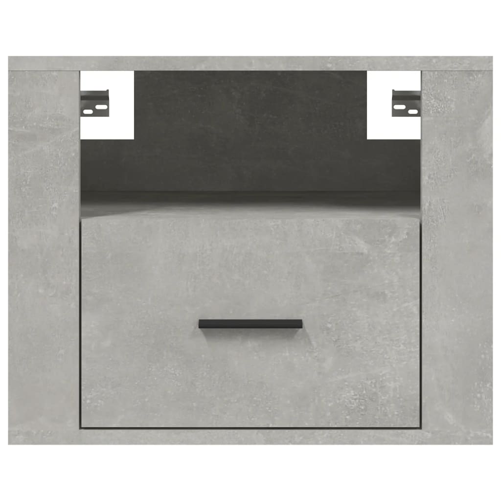 Κομοδίνο Επιτοίχιο Γκρι Σκυροδέματος 50x36x40 εκ.
