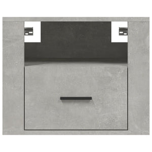 Κομοδίνο Επιτοίχιο Γκρι Σκυροδέματος 50x36x40 εκ.
