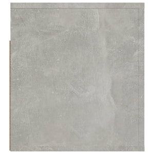 Κομοδίνο Επιτοίχιο Γκρι Σκυροδέματος 50x36x40 εκ.